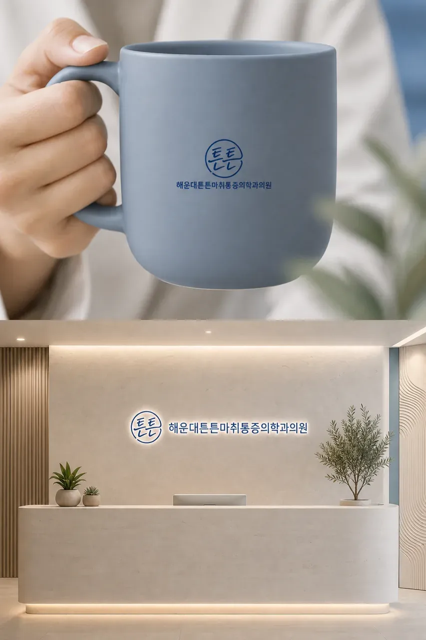 병원·의원 로고 디자인 — 건강한 척추를 상징하는 신뢰의 메디컬 병원 로고 브랜드 시스템
