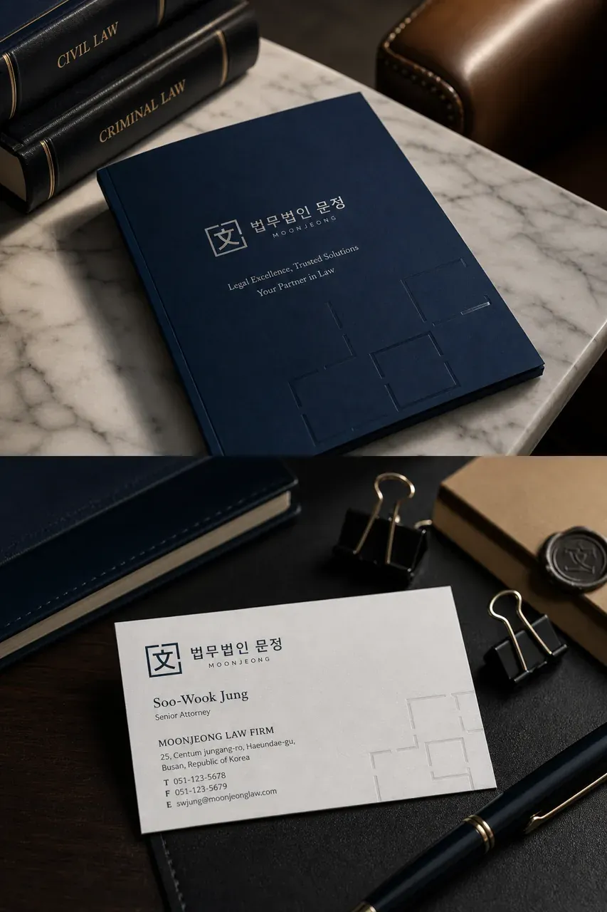 법률·세무·특허 로고 디자인 — 신뢰로 만드는 명확한 해결의 길 법률사무소 로고 브랜드 시스템