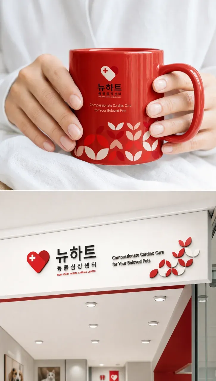 반려동물 로고 디자인 — 신뢰의 심장 반려동물 브랜드 로고 브랜드 시스템