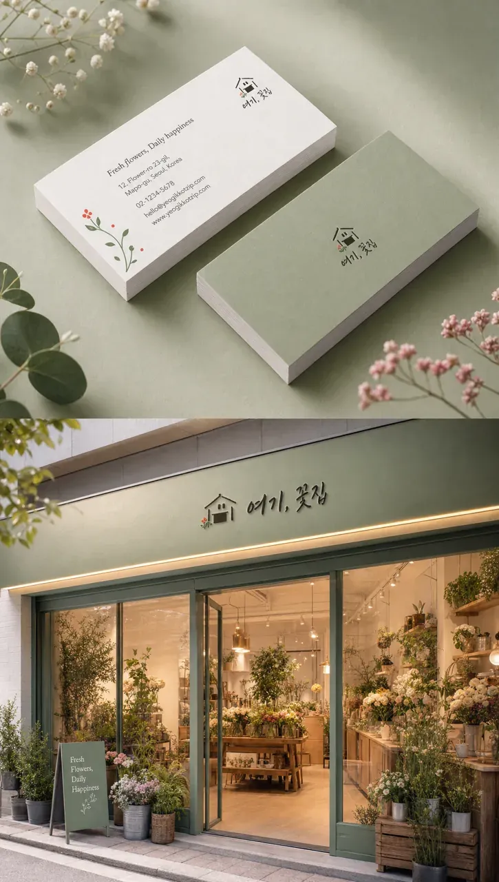 생활·서비스 로고 디자인 — 의 일상 미학 생활 서비스 브랜드 로고 브랜드 시스템