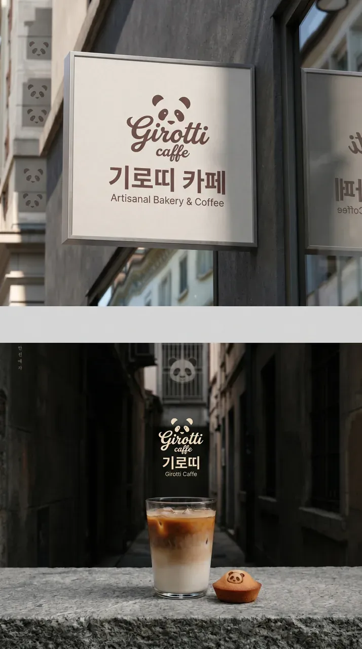 카페·베이커리 로고 디자인 — 미니멀한 카페 로고 브랜드 시스템