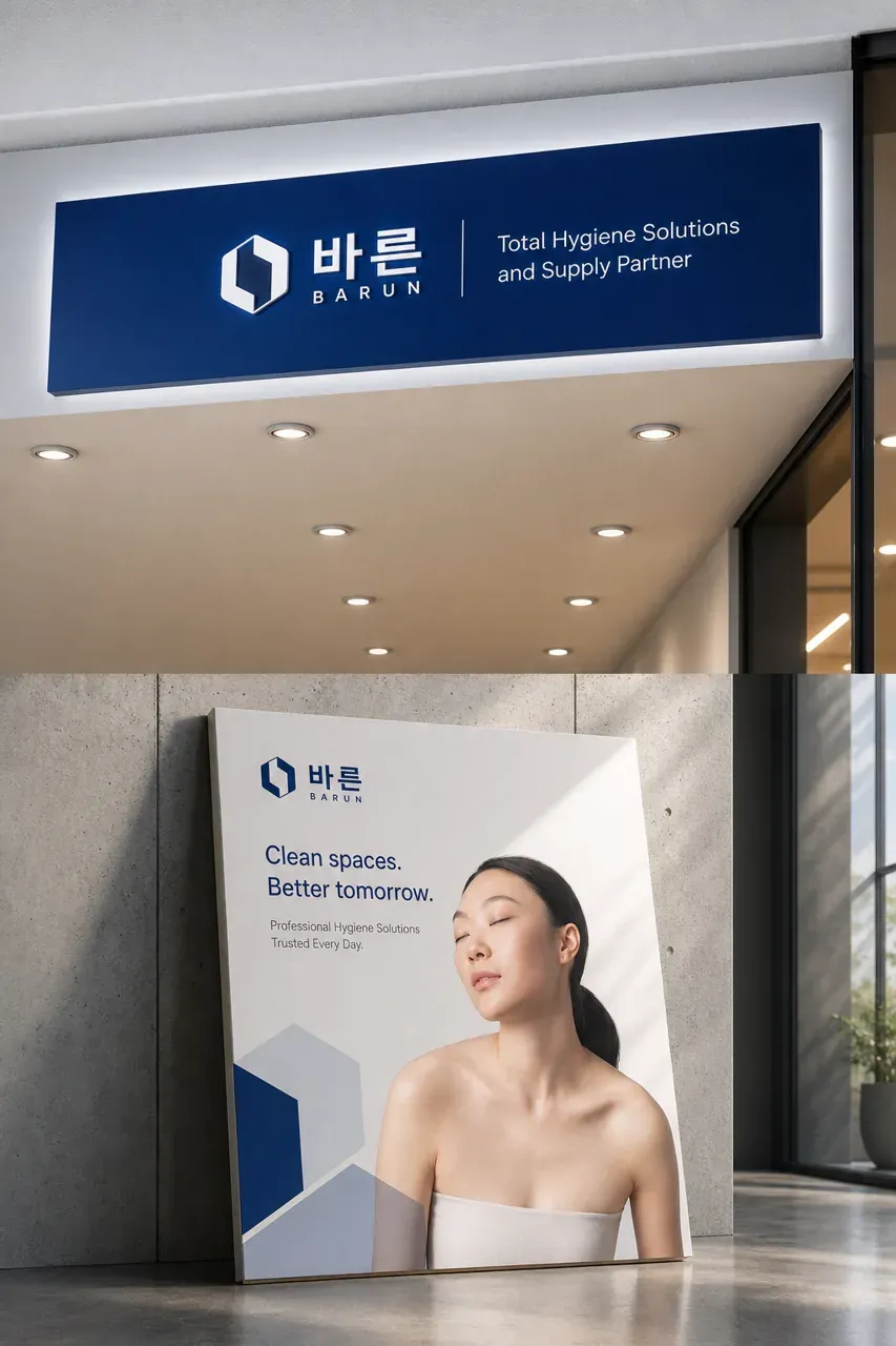 생활·서비스 로고 디자인 — 신뢰감 있는 조합형 생활 서비스 브랜드 로고 브랜드 시스템