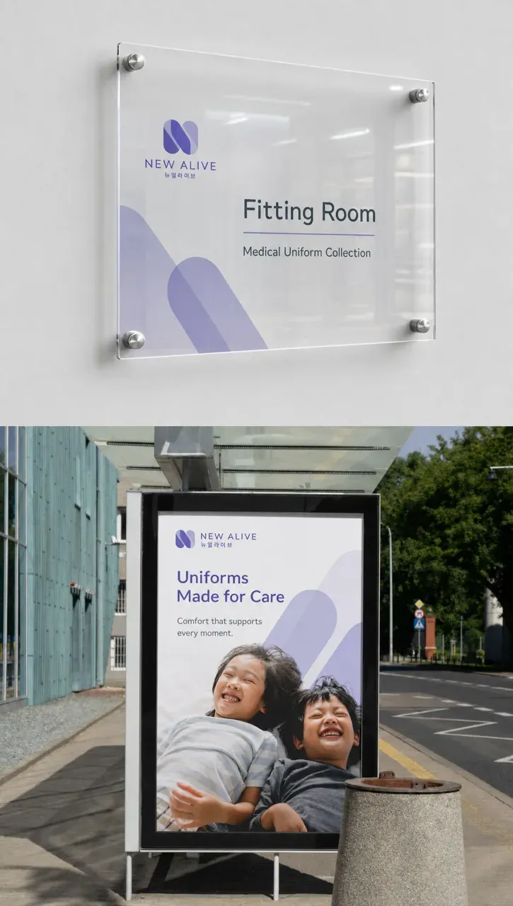 패션·의류 로고 디자인 — 미니멀한 조합형 패션 브랜드 로고 브랜드 시스템