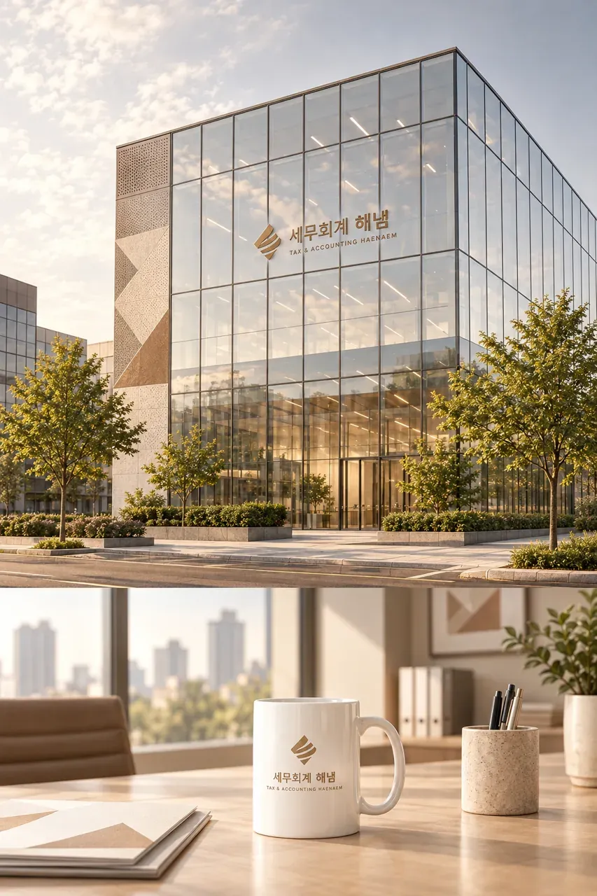 법률·세무·특허 로고 디자인 — 신뢰의 기하학 법률사무소 로고 브랜드 시스템