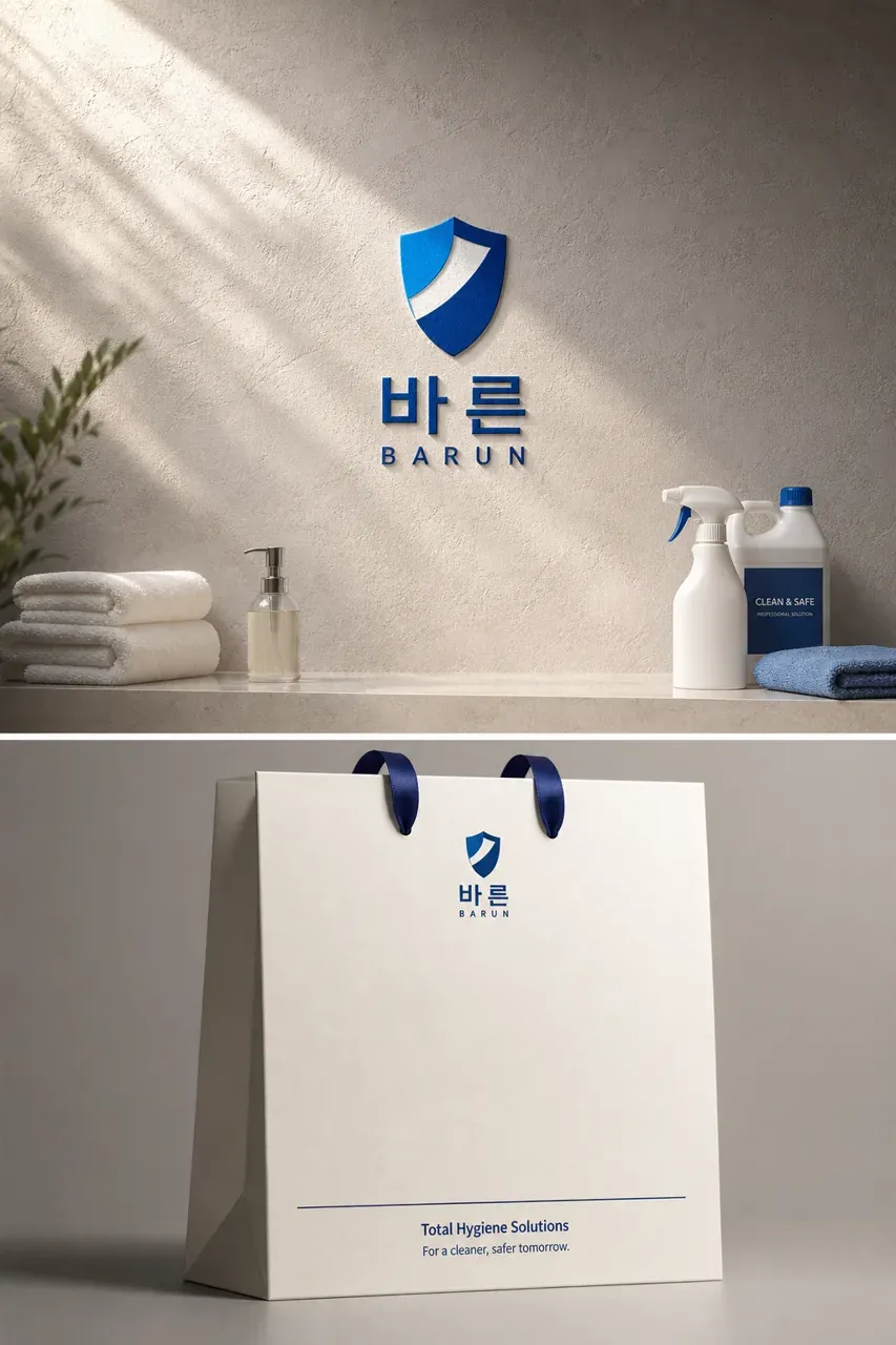 생활·서비스 로고 디자인 — 기하로 담은 신뢰 생활 서비스 브랜드 로고 브랜드 시스템