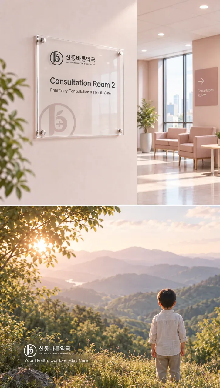약국·제약 로고 디자인 — 미니멀한 엠블럼 약국 로고 브랜드 시스템
