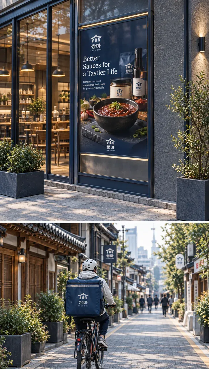농식품·축산 로고 디자인 — 발효 칠리소스 종합 농식품 브랜드 로고 브랜드 시스템