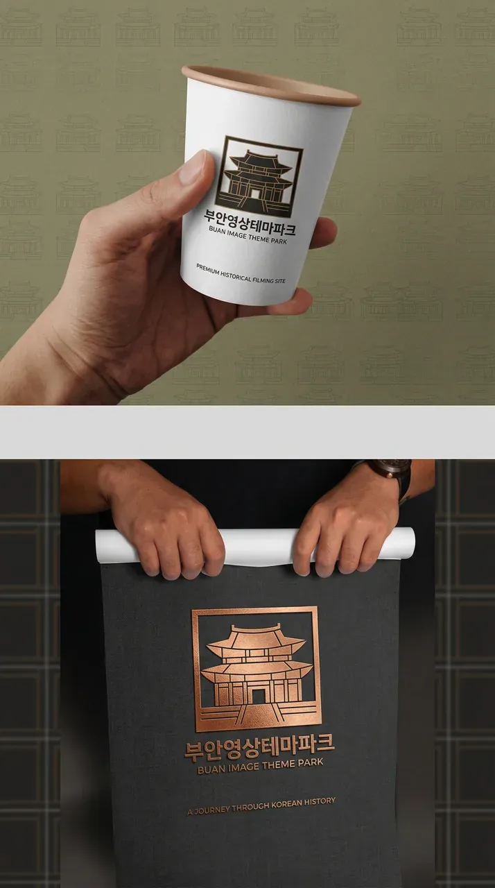 숙박·관광 로고 디자인 — 전통과 현대가 만나는 촬영 명소 숙박·관광 브랜드 로고 브랜드 시스템
