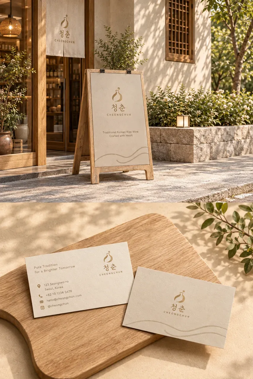 농식품·축산 로고 디자인 — 전통주 브랜드 농식품 브랜드 로고 브랜드 시스템