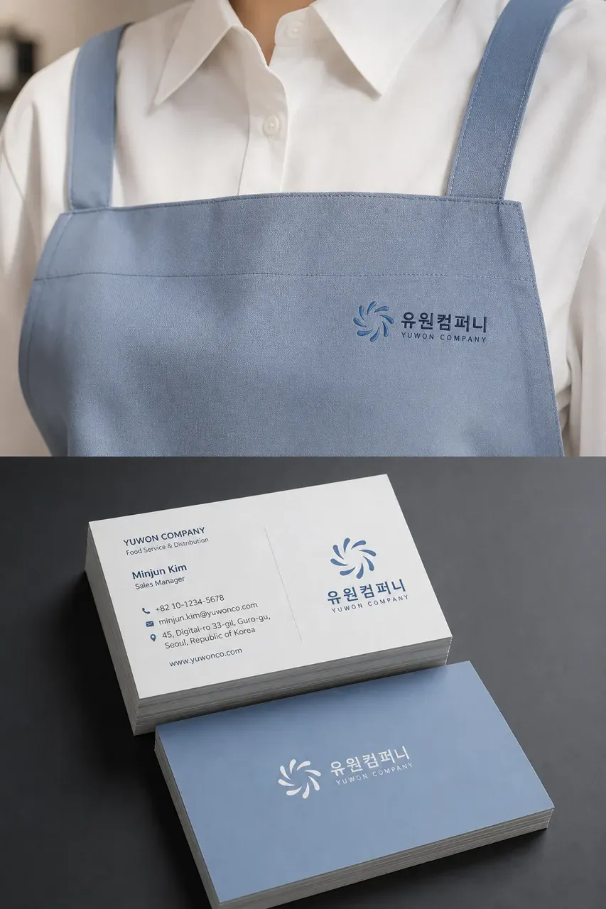 제조·유통 로고 디자인 — 아이들의 건강한 식탁을 책임지는 신뢰 제조·유통 기업 로고 브랜드 시스템