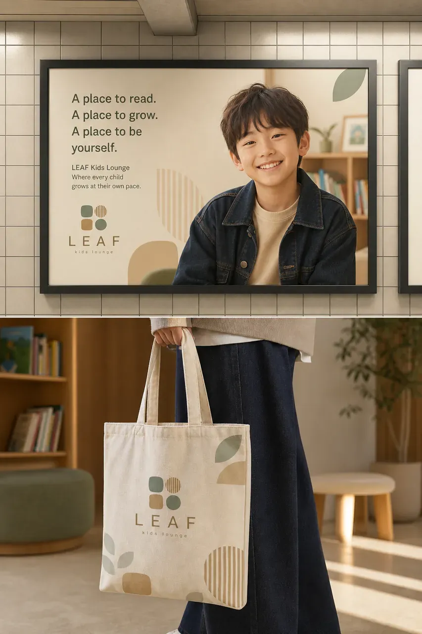 음식점·외식 로고 디자인 — 자연스러운 성장을 담은 북유럽 감성 음식점 로고 브랜드 시스템