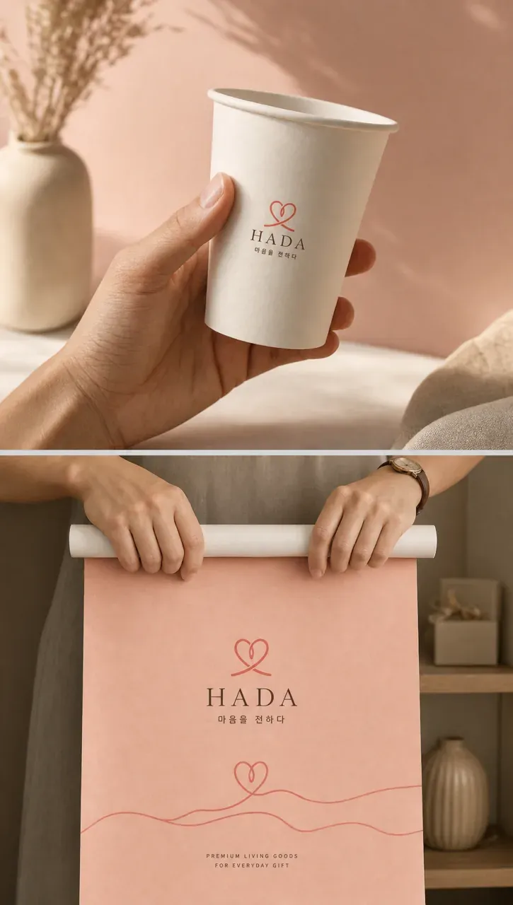 제조·유통 로고 디자인 — 따뜻하고 친근한 조합형 제조·유통 기업 로고 브랜드 시스템