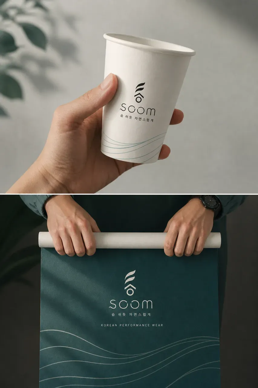 패션·의류 로고 디자인 — 호흡하는 미니멀 심볼 패션 브랜드 로고 브랜드 시스템