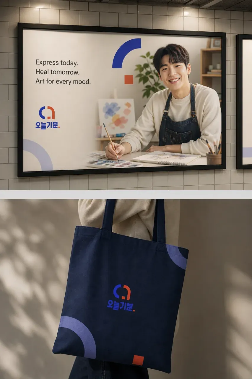 문화·예술·미디어 로고 디자인 — 모던하고 세련된 문화·예술 브랜드 로고 브랜드 시스템