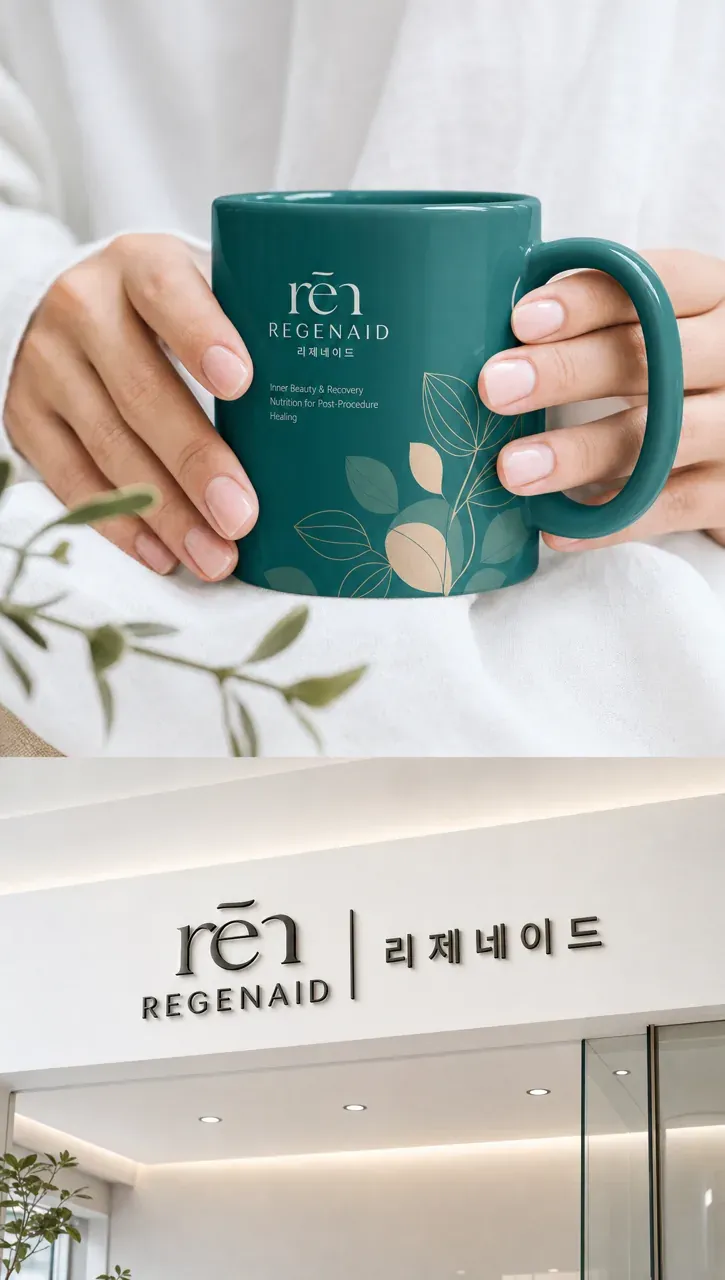 뷰티·미용 로고 디자인 — 미니멀한 조합형 뷰티 브랜드 로고 브랜드 시스템