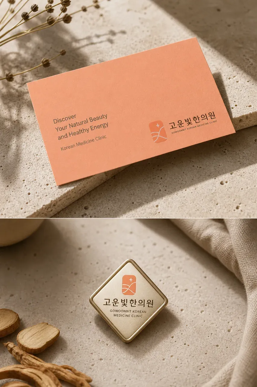 한의원·한방 로고 디자인 — 본연의 아름다움을 담은 현대적 한방 한의원 로고 브랜드 시스템