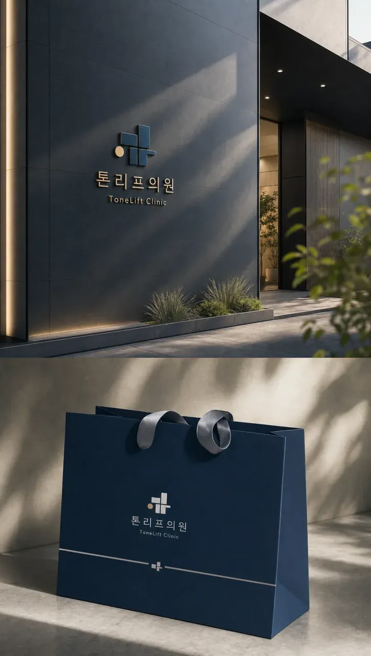 병원·의원 로고 디자인 — 고급스러운 조합형 병원 로고 브랜드 시스템