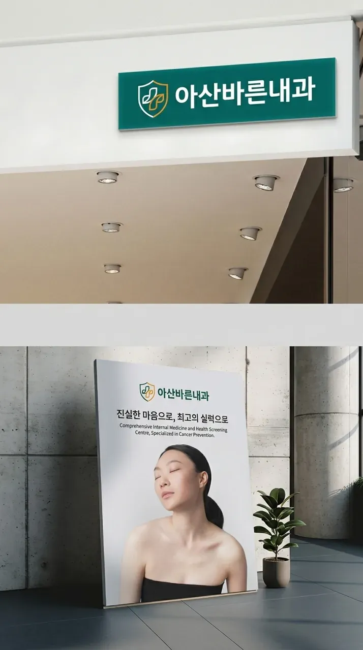 병원·의원 로고 디자인 — 모던하고 세련된 병원 로고 브랜드 시스템