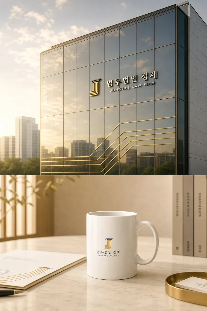 법률·세무·특허 로고 디자인 — 정직의 현재 법률사무소 로고 브랜드 시스템