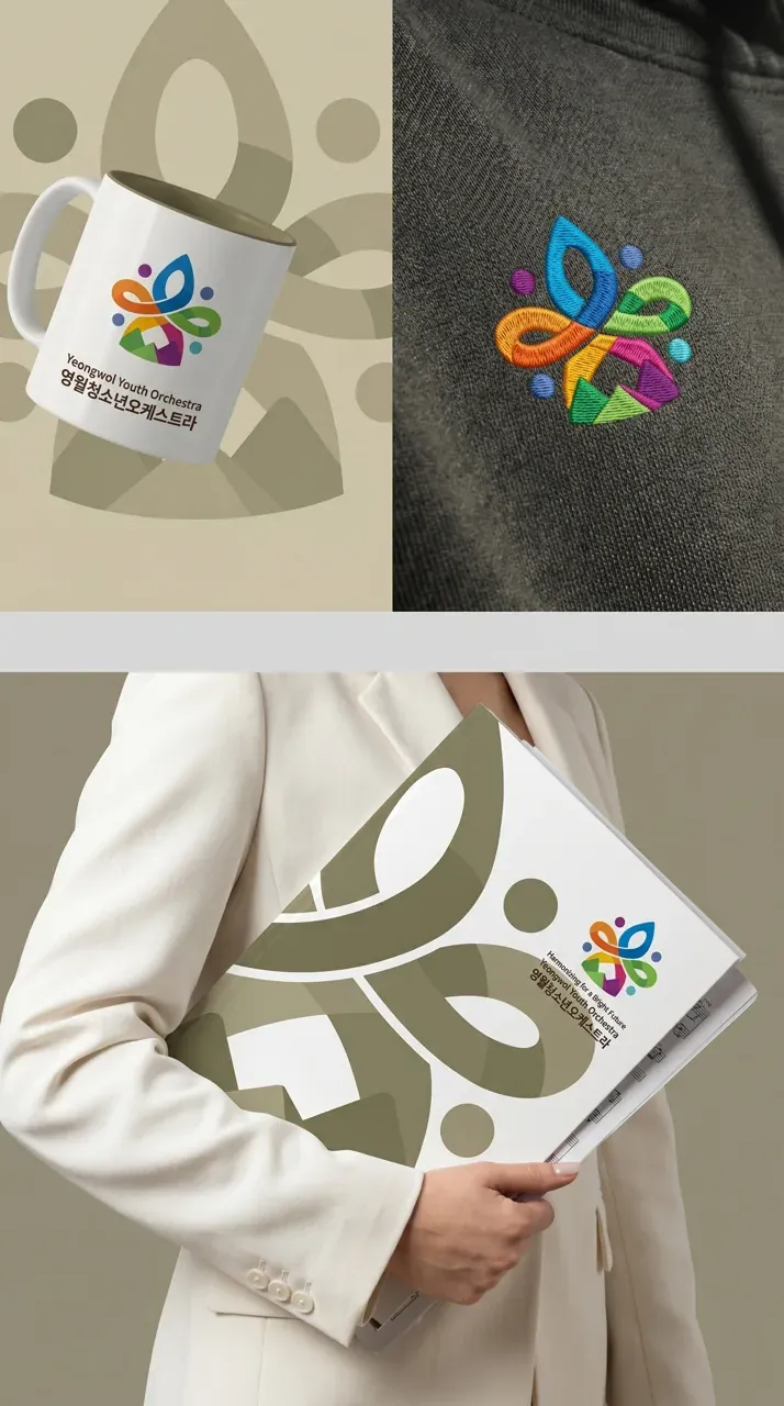 숙박·관광 로고 디자인 — 영월 청소년들이 함께 만드는 음악 숙박·관광 브랜드 로고 브랜드 시스템
